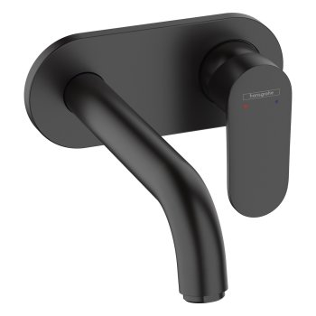 Смеситель для раковины Hansgrohe Vernis Blend, скрытого монтажа, для бокса, чёрный матовый